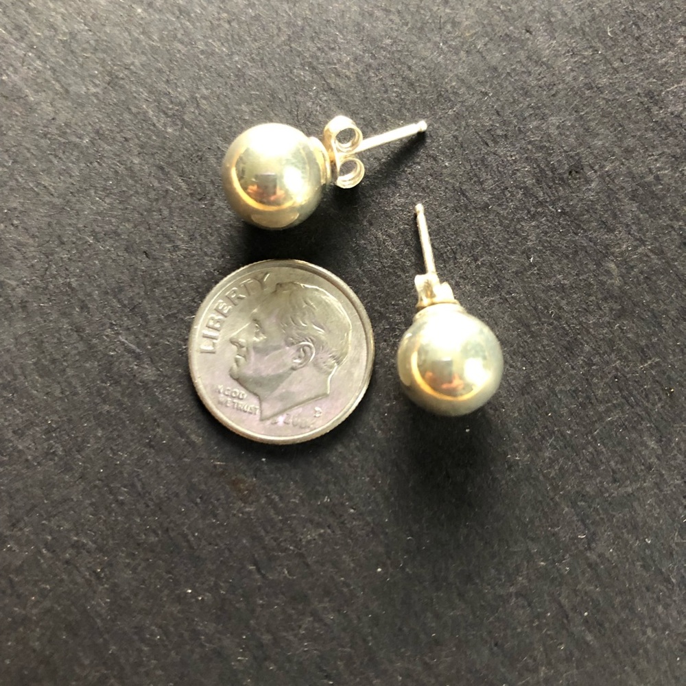 Sterling Silver Ball Earrings